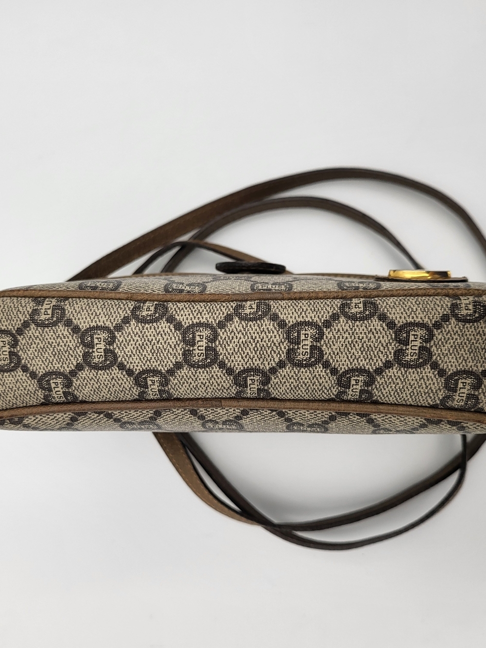 GUCCI GG PLUS CANVAS BEIGE SHOULDER CROSSBODY BAG..Vintage Authentic.. - Picture 5 of 16